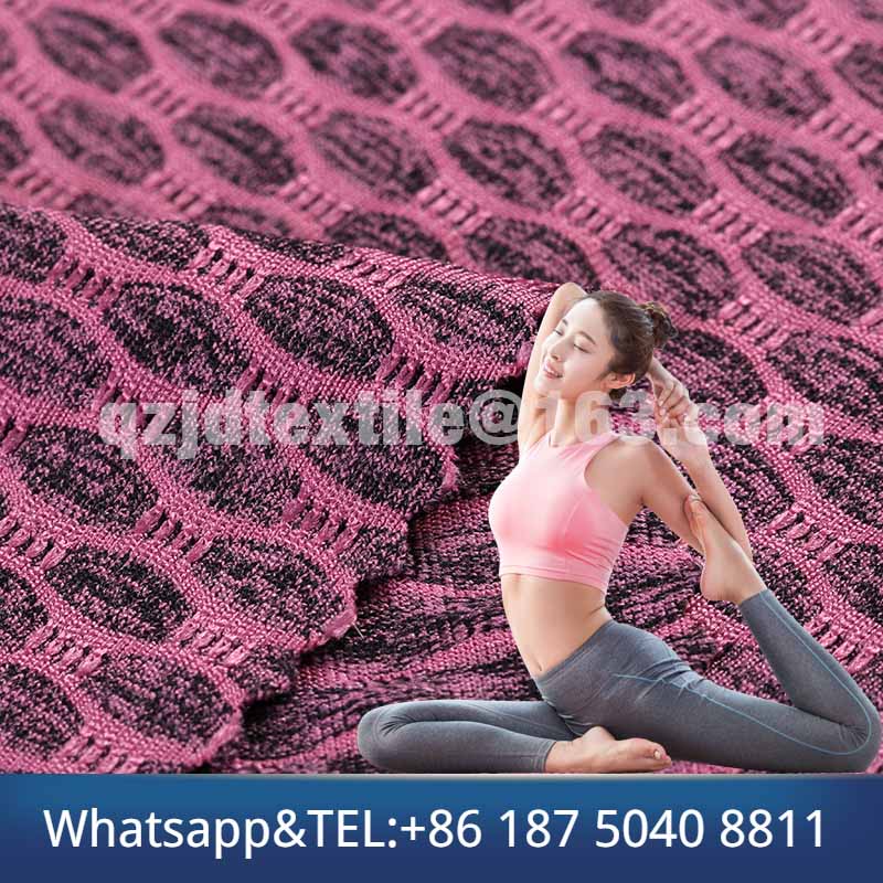 Elastic pineapple jacquard cloth
