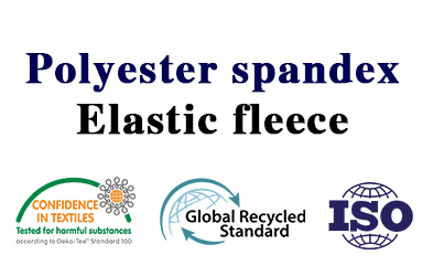 Elastisches Polyester-Spandex-Fleece
